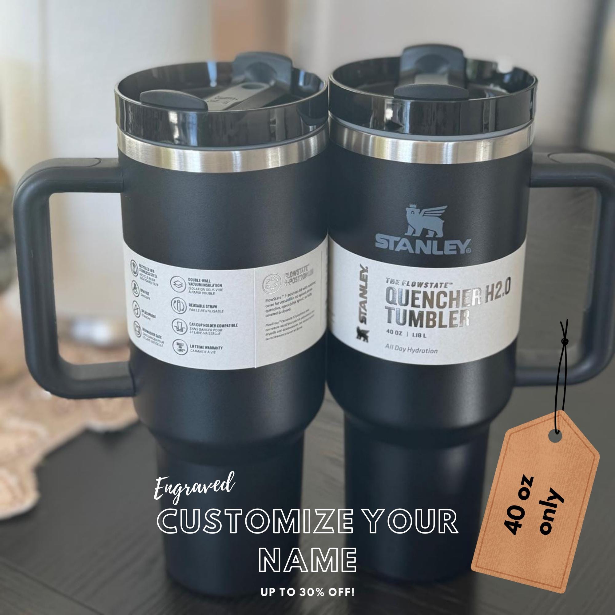 Personalized 40oz Tumbler, Birthday Gifts for Her, Insulated Cup, Bridesmaid proposal Mugs, Bachelorette Party Cups, Corporate Custom Logo