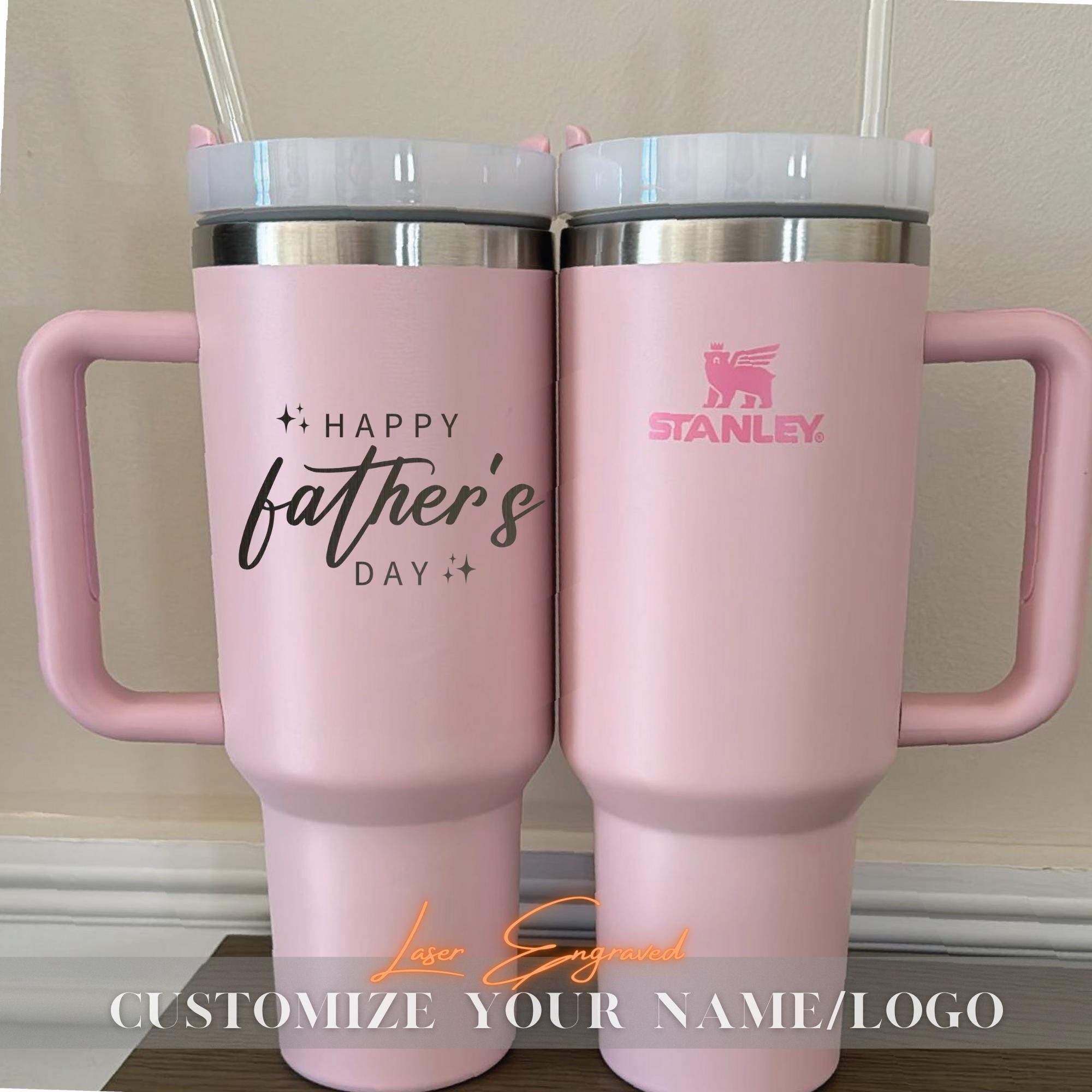 Engraved Stanley 40oz Tumbler with Your Text, Custom Design Mug for Mom/Dad/Husband, Mug Engraved Gift, Custom Gifts Ideas, Bridesmaid Gifts