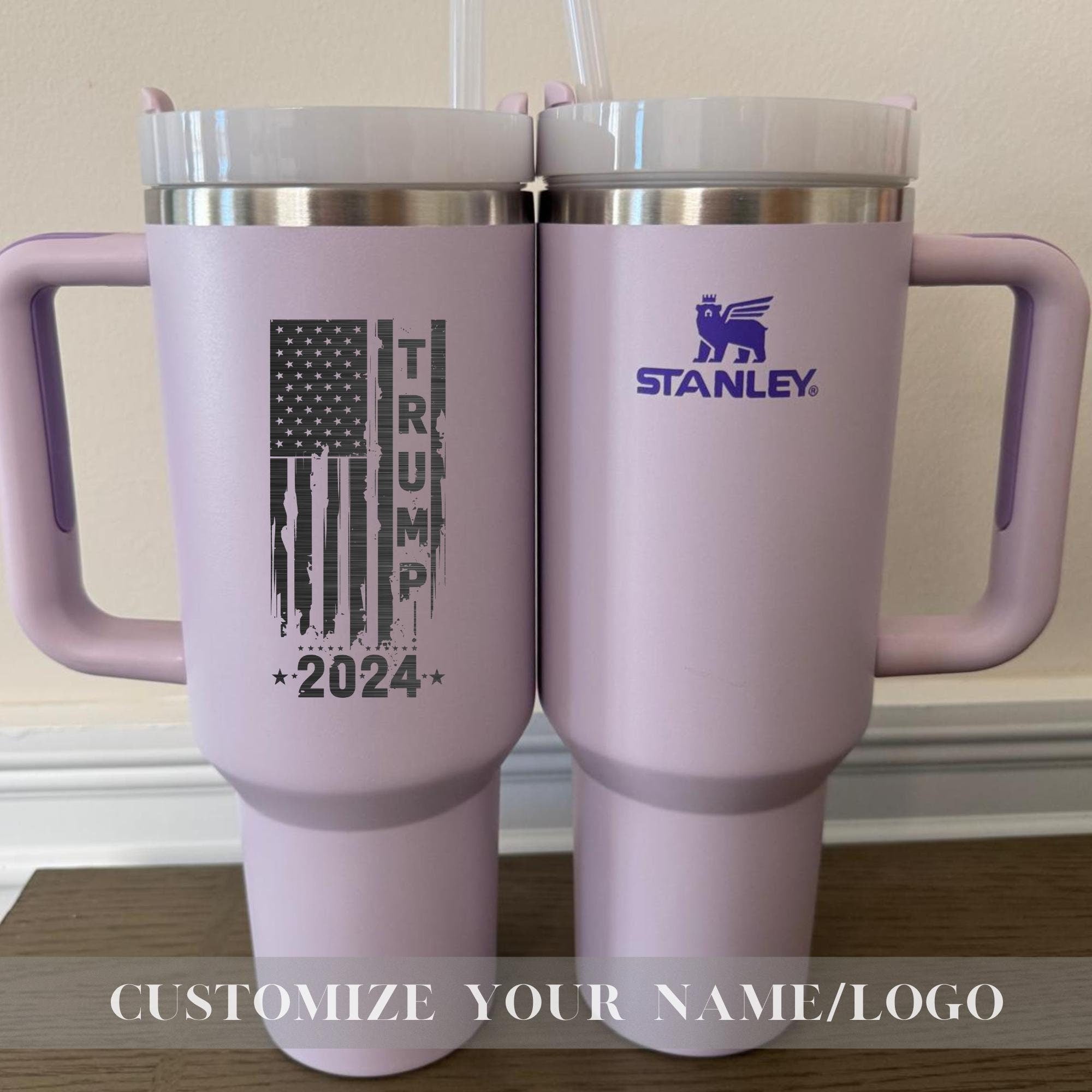 Trump Vance Stanley Cup 40 Oz Quencher for President Trump 45 - 47 - Trump Gifts for Him and Her Take America Back 40oz Stanley Tumbler