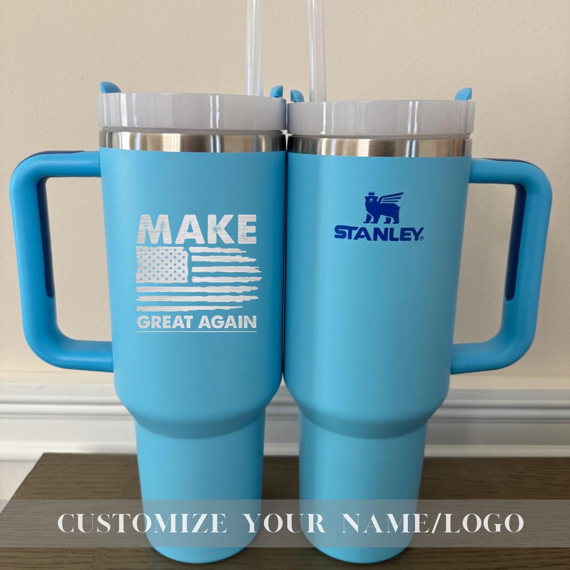 Make America Great Again Stanley 40oz Tumbler - Insulated Trump Mug - Customize Trump Stanley 40oz Cup - Trump take America back Tumbler