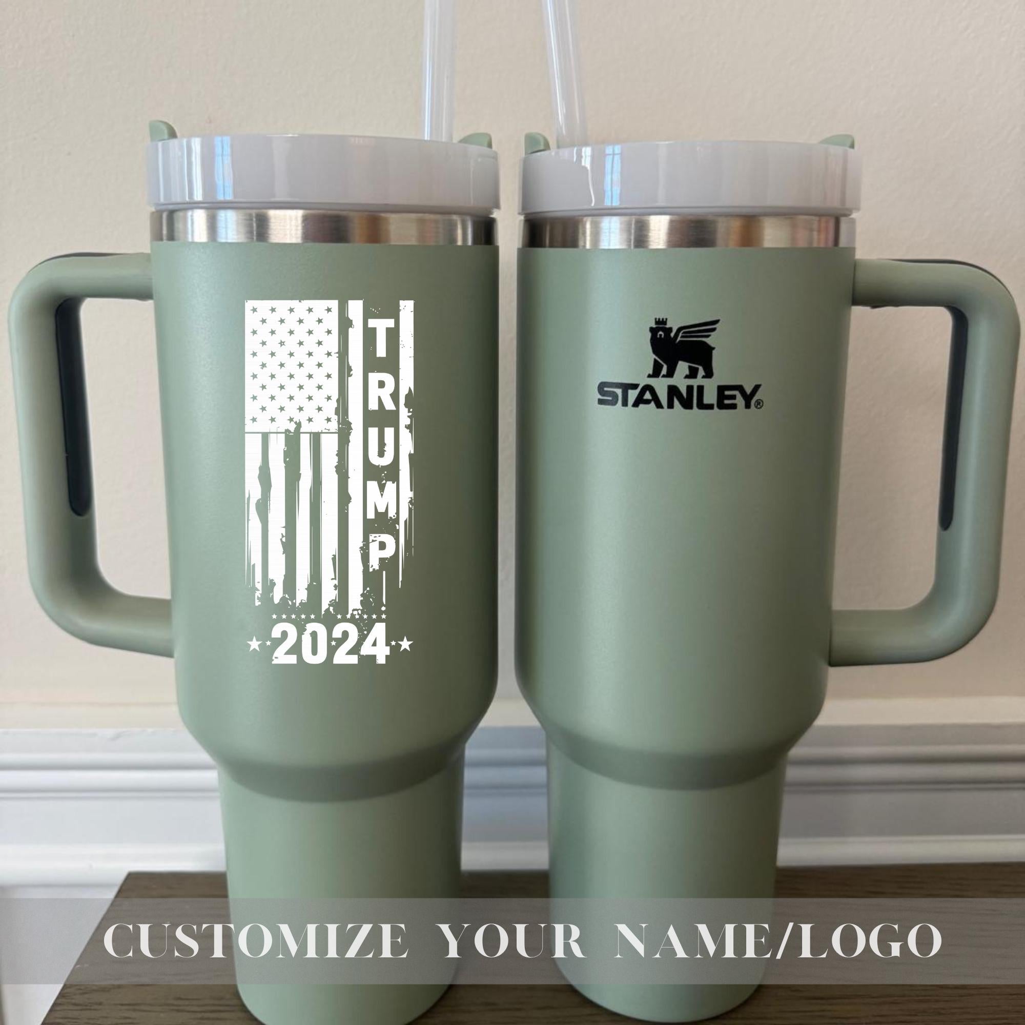 Trump Vance Stanley Cup 40 Oz Quencher for President Trump 45 - 47 - Trump Gifts for Him and Her Take America Back 40oz Stanley Tumbler