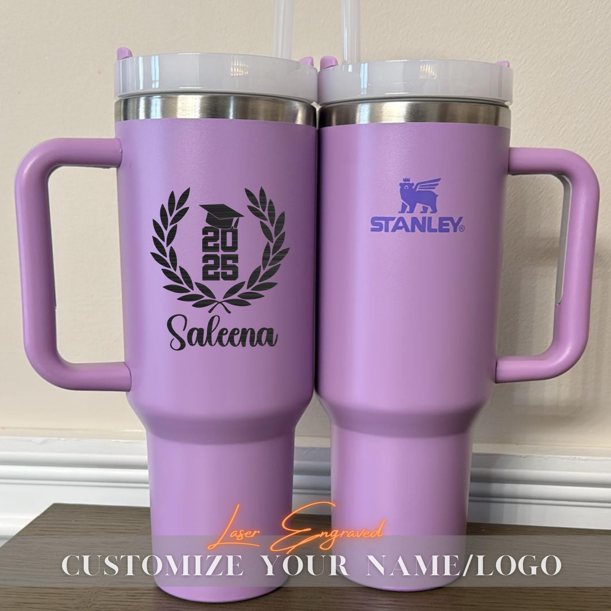 Engraved Name, University, Teacher, Senior Party