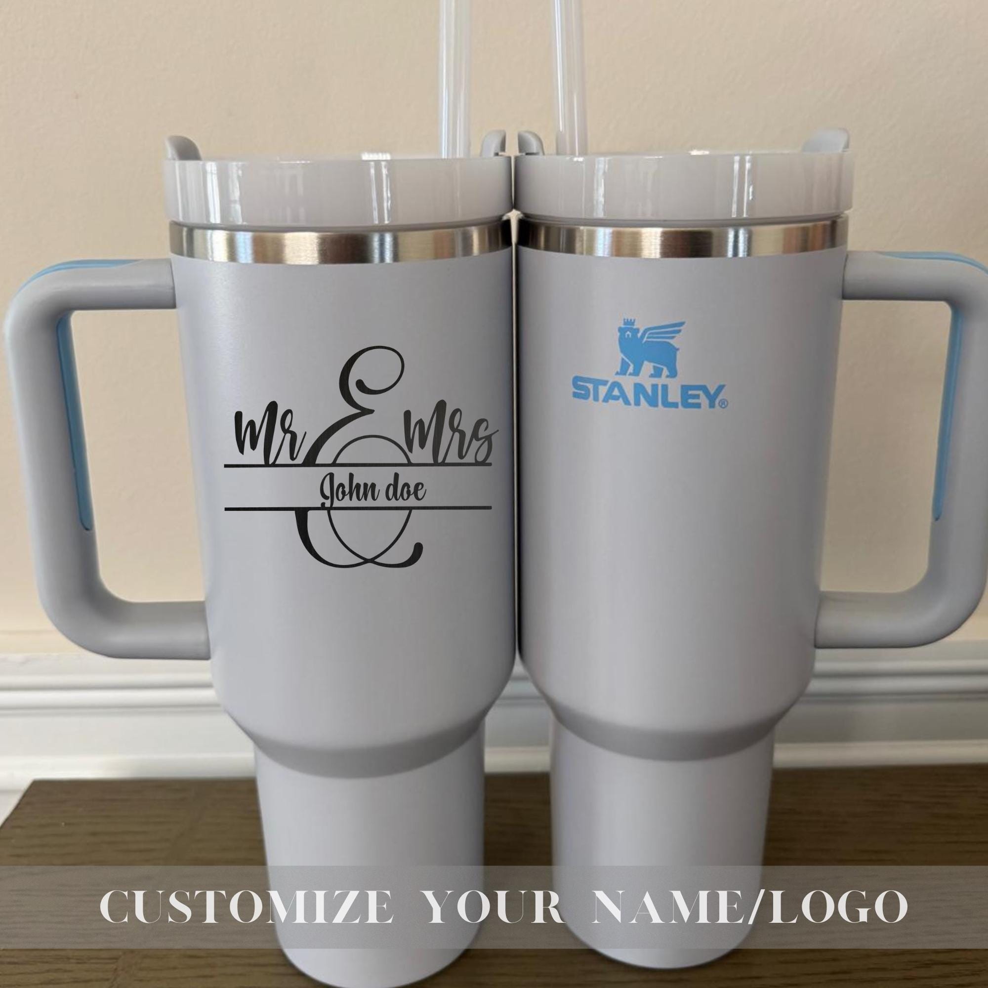 Personalized Stanley 40oz Tumbler, Anniversary Gifts, Custom 40oz Tumblers, Engraved 40oz Tumbler,Laser Engraved Stanley,Valentine day Gifts