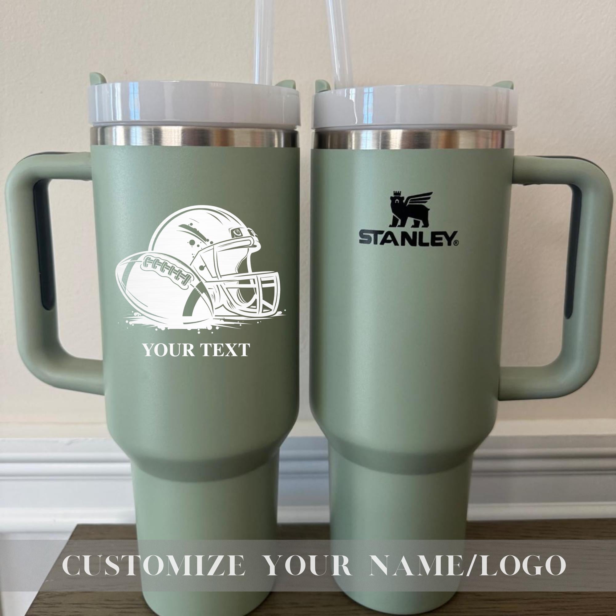 Superbowl 2025 Personalized Stanley 40oz Tumbler cup, Engraved Mug for Football 2025, Game Day Mug With Team name, Sports Gifts For Her Him