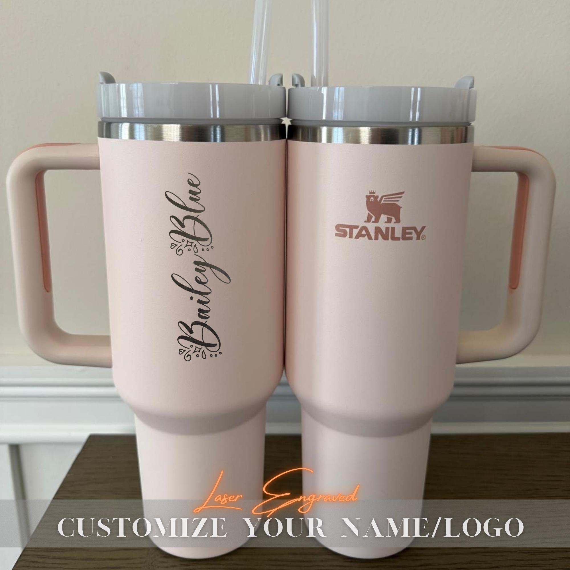 Personalized Stanley 40oz Cup With Your Name, Custom Engraved Tumblers, Birthday gift, Custom Bulk Logo Tumbler, Gift For Her