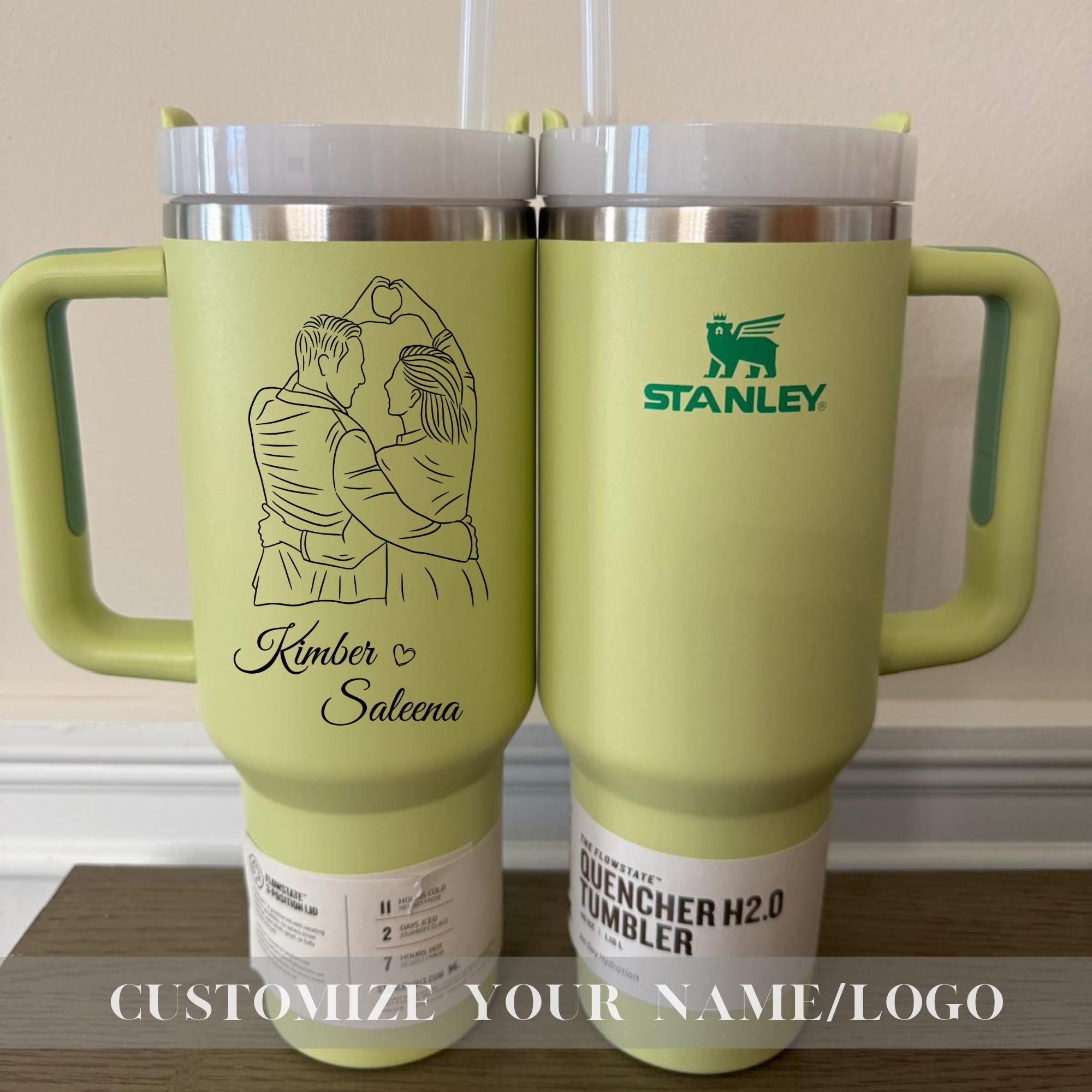 Custom Stanley 40oz Cup Valentine Day Gift - Anniversary Gifts - Romantic Gift for Couple - Gift for Him - Names and Date - Galentine Gifts