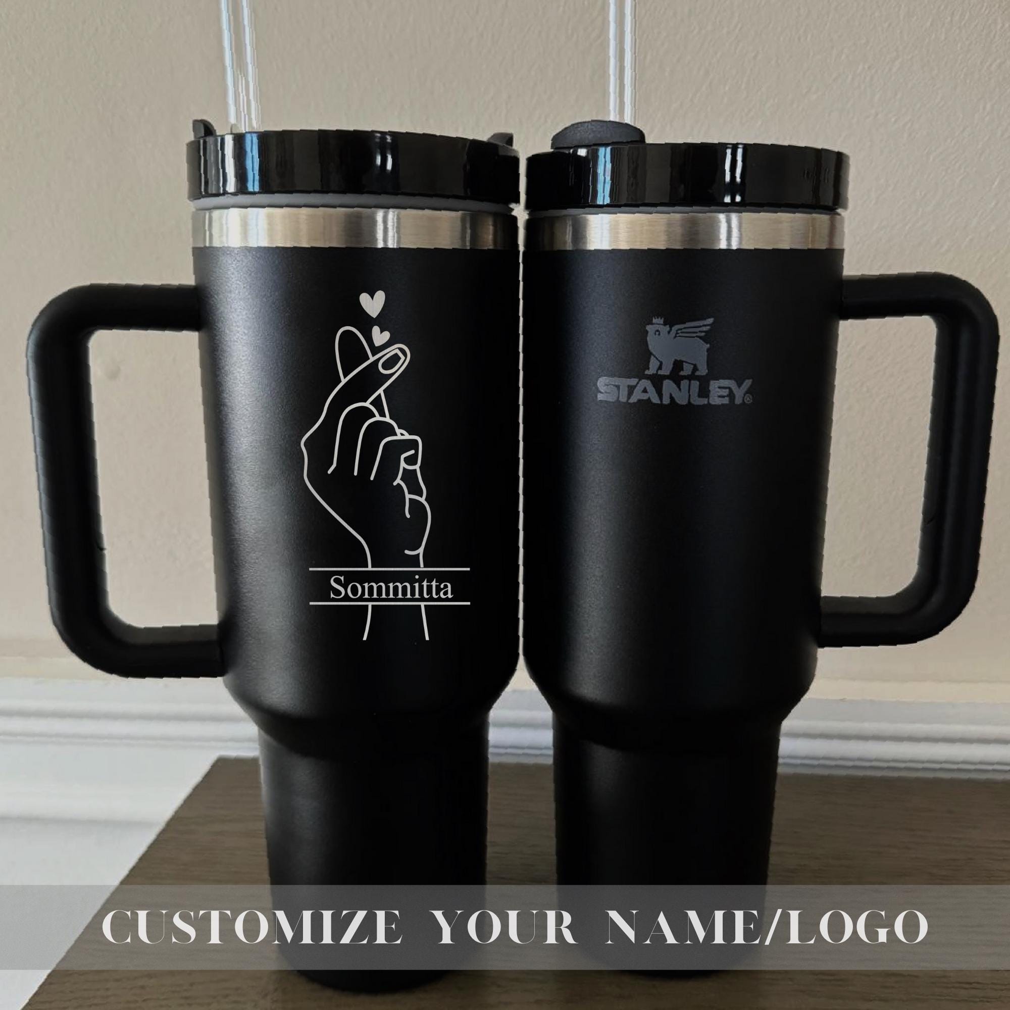Personalized Stanley 40oz Cup - Valentine's Day, Wedding, Love & Anniversary Gift, Engraved Stanley Cup, Unique Love Gift Idea for Him Her