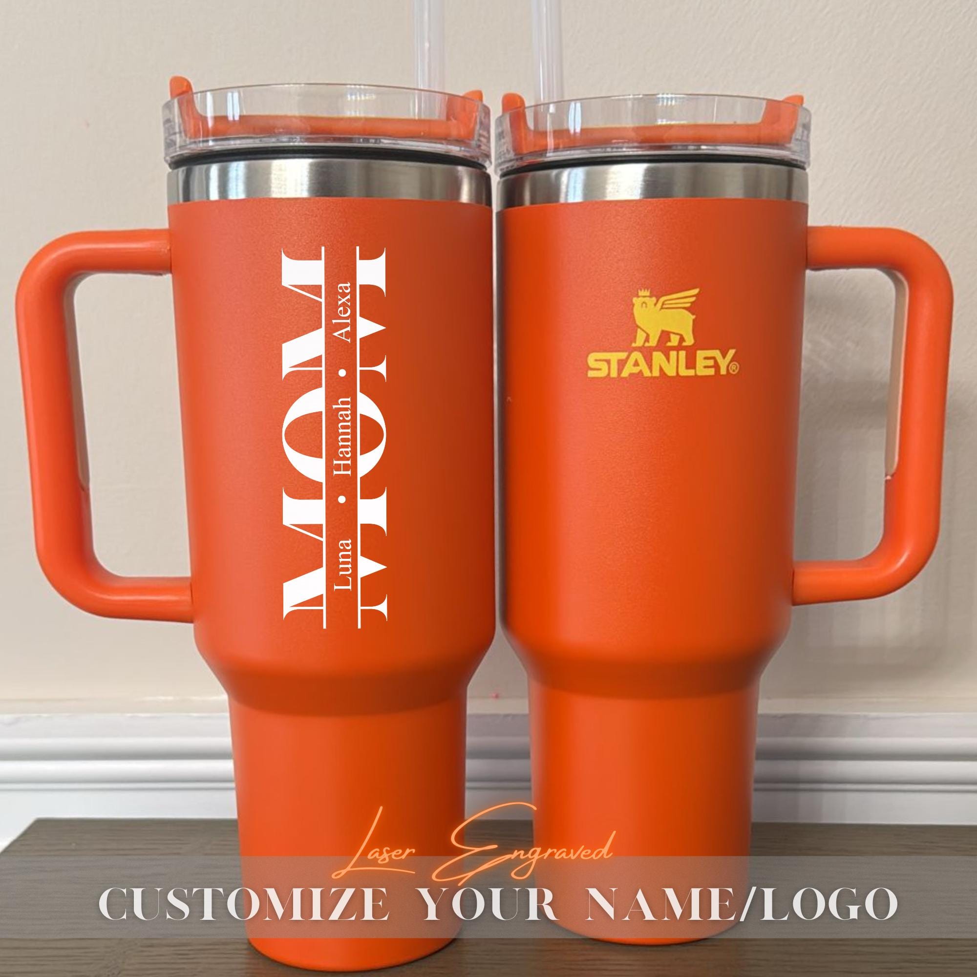 Custom Kids' Names - Personalized 40oz Tumbler, Floral Mom Tumbler, Custom Name Gift, Mother's Day Gift, Gift For Mom Mama Grandma From Kids