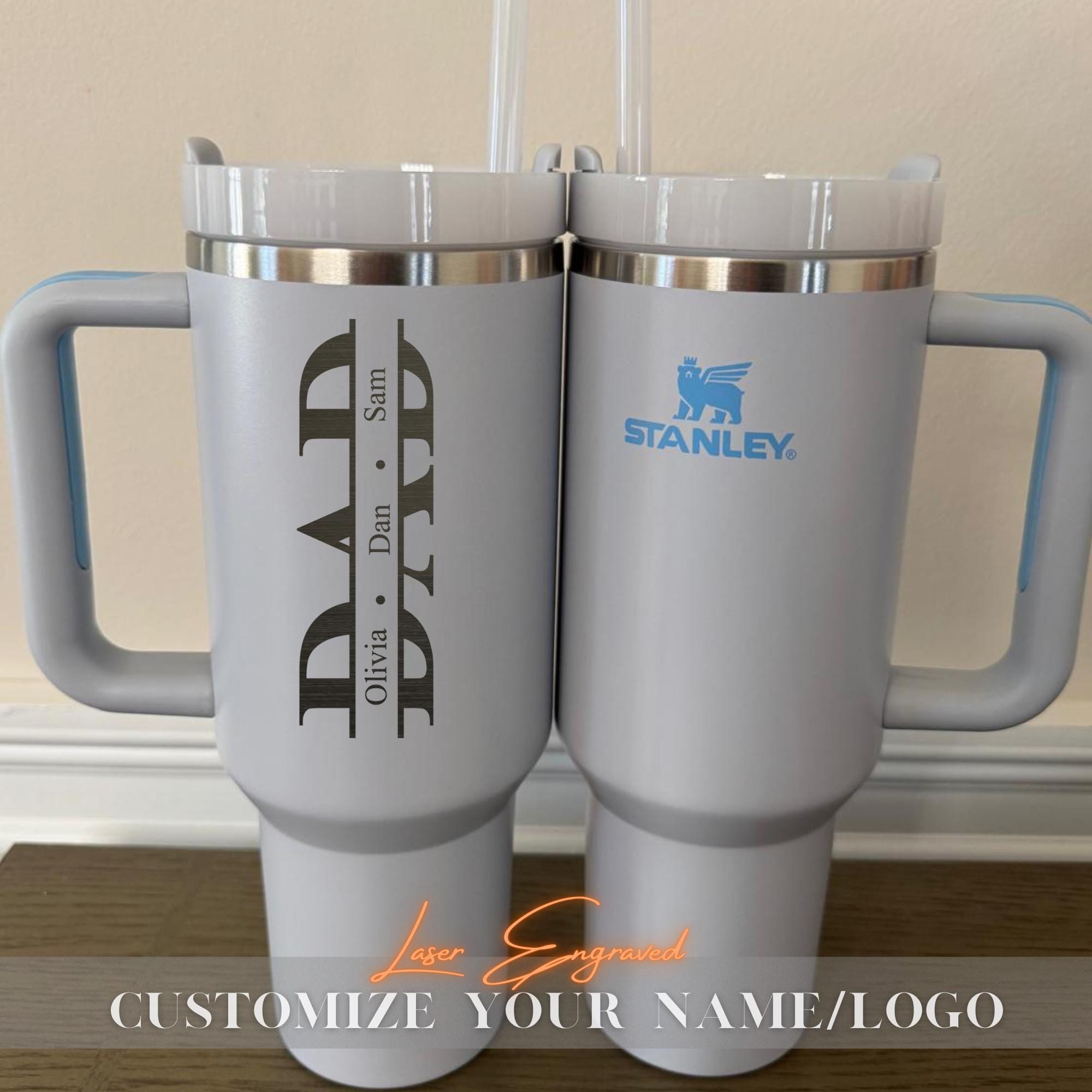 Dad, Grandpa, Papa Forest With Kids' Names Personalized 40oz Tumbler, Custom Dad Tumbler With Kids Names, Dad Gift From Daughter, Dad Cup