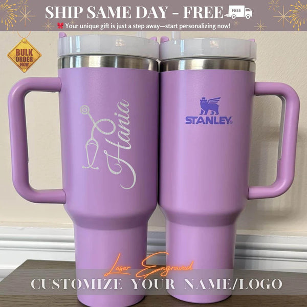 Personalized 40oz Stanley Tumbler for Nurses & Doctors - Custom Engraved Gift for Healthcare Heroes, RN MD Medical Professionals, Nurse Gift