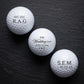 Personalized Golf Balls Pack of 2 Premium 4 Piece Construction Gift for Dad Custom Engraved