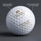 Personalized Golf Balls Pack of 2 Premium 4 Piece Construction Gift for Dad Custom Engraved