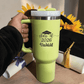 Monogram Graduation Tumbler | Laser Engraved Stanley 40oz Initials Cup, Personalized Custom Logo Senior Gift Mug for Her Him - Us Engravo