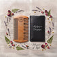 Personalized Beard Comb Peach Wood with Leather Case Gift for Him Custom Engraved - Us Engravo