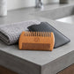 Personalized Beard Comb Peach Wood with Leather Case Gift for Him Custom Engraved - Us Engravo