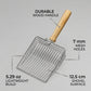 Personalized Cat Litter Scoop Stainless Steel Wooden Handle Gift for Cat Lovers Custom Engraved - Us Engravo