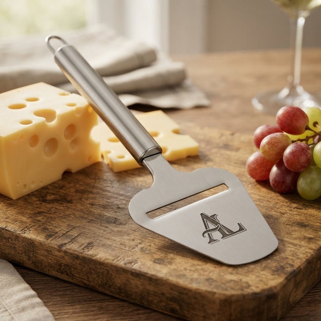 Personalized Cheese Slicer Stainless Steel Handheld Cutter Housewarming Gift Custom Engraved - Us Engravo
