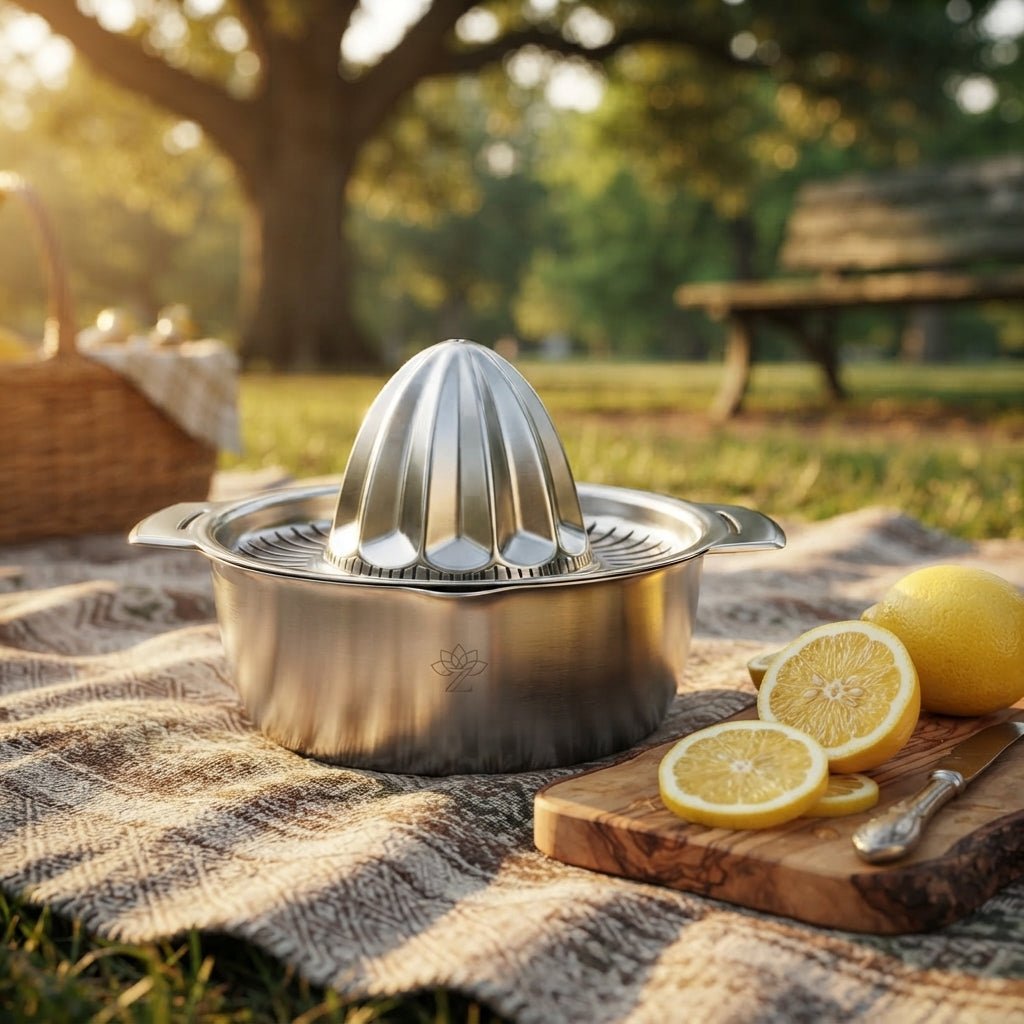 Personalized Citrus Juicer Stainless Steel Manual Hand Press Lemon Squeezer with Bowl Custom Engraved - Us Engravo