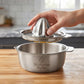 Personalized Citrus Juicer Stainless Steel Manual Hand Press Lemon Squeezer with Bowl Custom Engraved - Us Engravo
