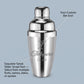 Personalized Cocktail Shaker Stainless Steel with Built In Strainer Groomsmen Gift Custom Engraved - Us Engravo