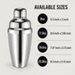 Personalized Cocktail Shaker Stainless Steel with Built In Strainer Groomsmen Gift Custom Engraved - Us Engravo