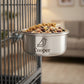 Personalized Coop Cup Stainless Steel Cage Bowl with Clamp Holder for Birds and Small Pets Custom Engraved - Us Engravo