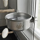 Personalized Coop Cup Stainless Steel Cage Bowl with Clamp Holder for Birds and Small Pets Custom Engraved - Us Engravo
