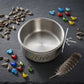 Personalized Coop Cup Stainless Steel Cage Bowl with Clamp Holder for Birds and Small Pets Custom Engraved - Us Engravo