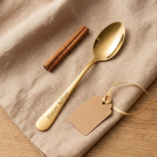 Personalized Demitasse Espresso Spoons Mini Coffee Spoon Gift for Coffee Lovers Custom Engraved Pack of 2 - Us Engravo