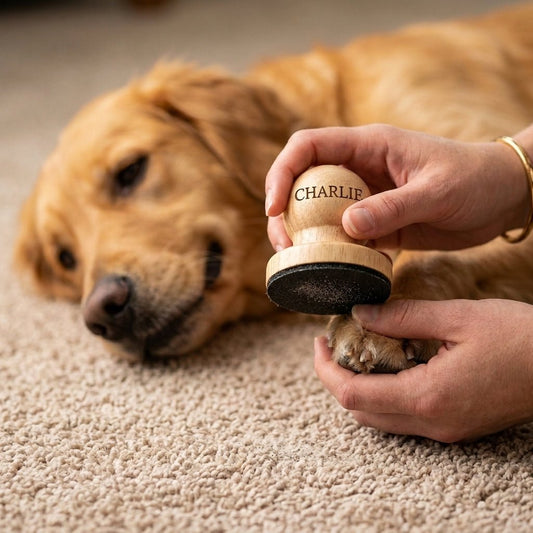 Personalized Dog Nail File Wooden Scratch Pad with Replaceable Sandpaper Custom Engraved - Us Engravo
