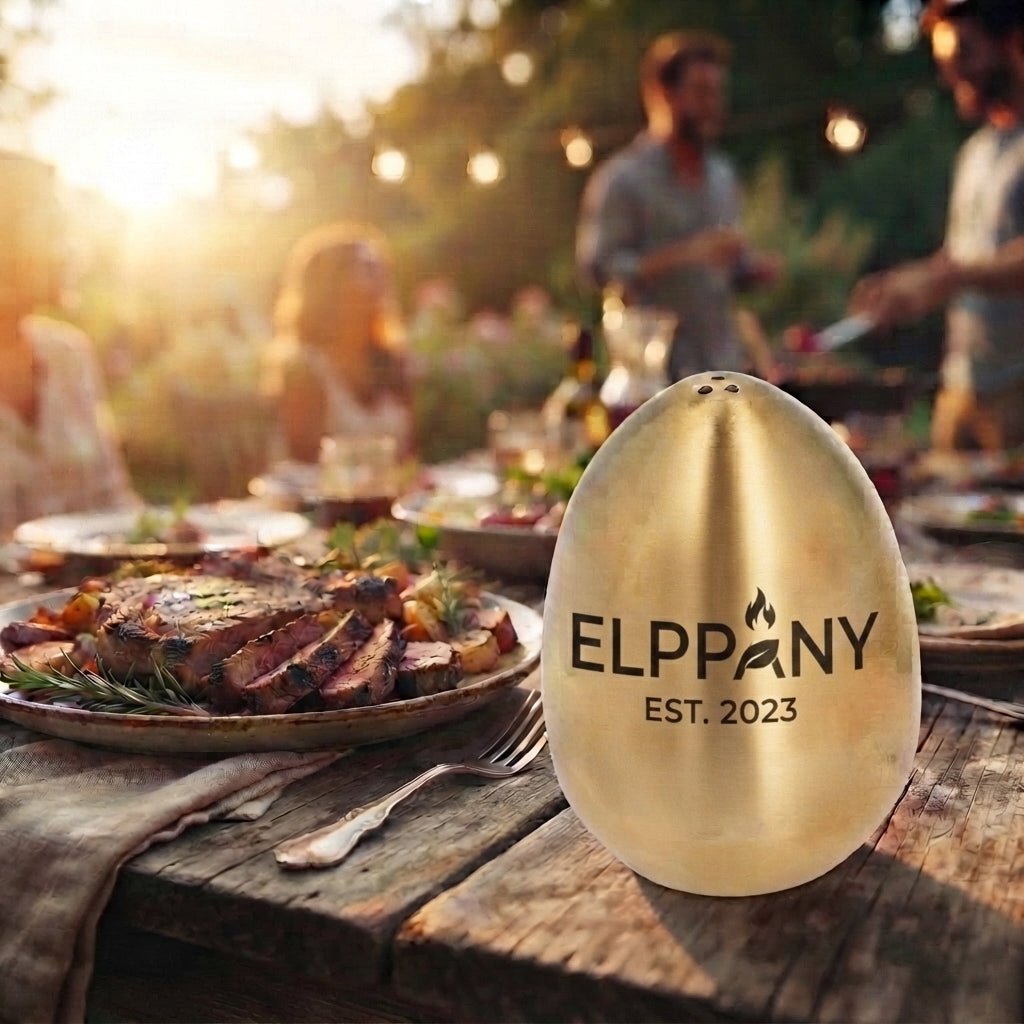 Personalized Egg Shaped Salt Shaker Gold Stainless Steel Tabletop Salt Dispenser Custom Engraved - Us Engravo