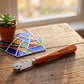 Personalized Glass Cutter 6 Wheel Tungsten Carbide with Wood Handle for Stained Glass and Mosaic Custom Engraved - Us Engravo