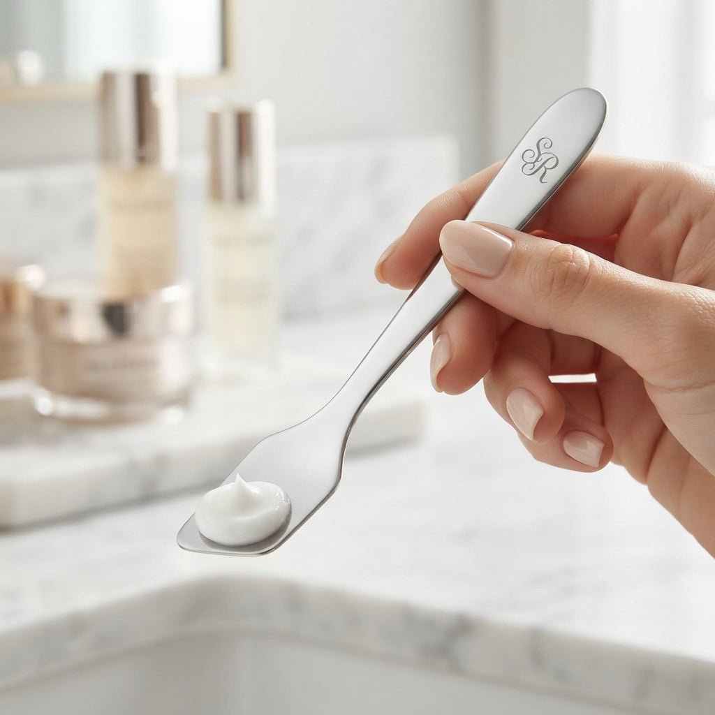 Personalized Makeup Spatula Stainless Steel Cosmetic Cream and Skincare Applicator Custom Engraved - Us Engravo