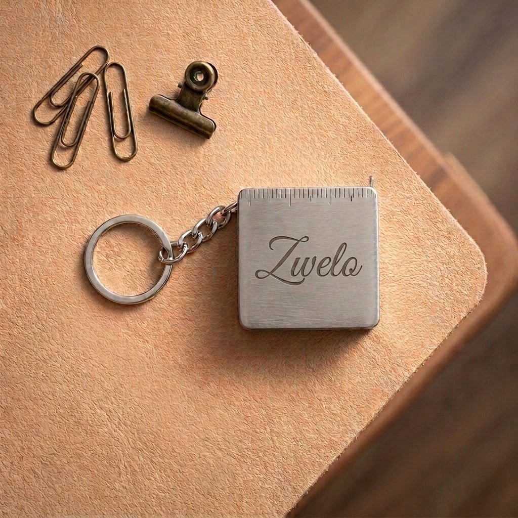 Personalized Mini Tape Measure Keychain Retractable Steel Pocket Ruler for Sewing and DIY Custom Engraved - Us Engravo