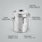 Personalized Paint Brush Washer Stainless Steel Airtight Cleaner for Oil and Acrylic Painting Custom Engraved - Us Engravo