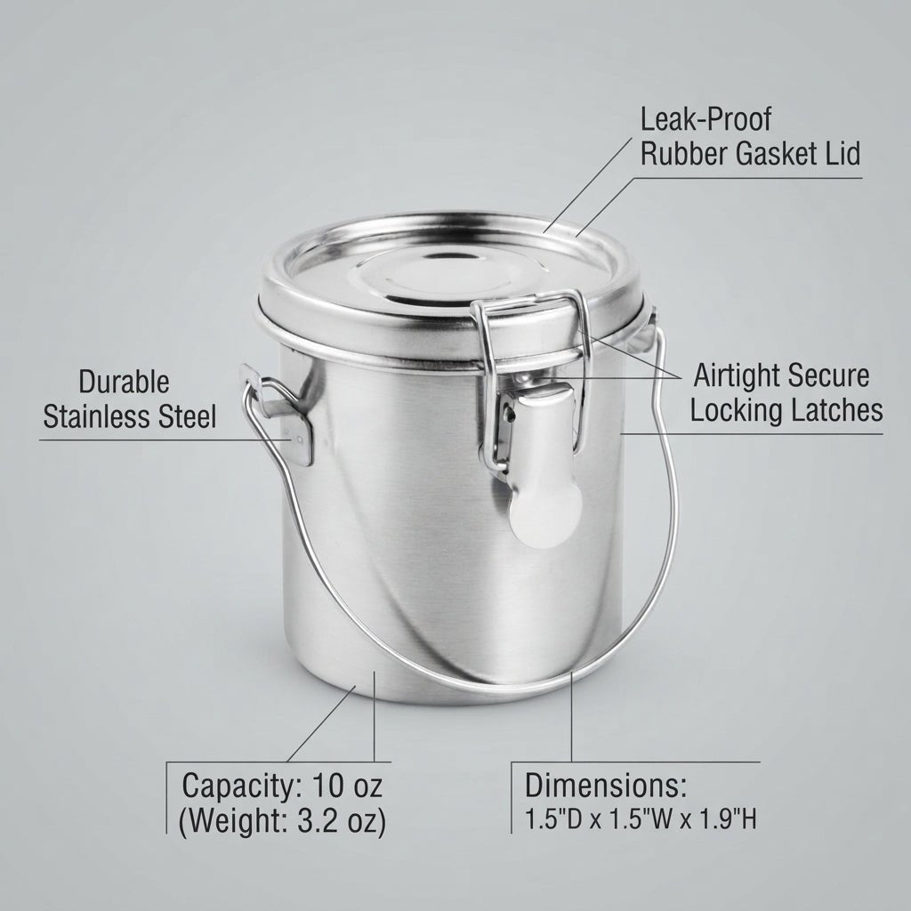 Personalized Paint Brush Washer Stainless Steel Airtight Cleaner for Oil and Acrylic Painting Custom Engraved - Us Engravo