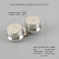 Personalized Palette Cup Double Dipper Stainless Steel with Clip and Screw Lids for Oil and Acrylic Painting Custom Engraved - Us Engravo
