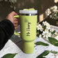 Personalized Pencil Wildflower Teacher Stanley 40oz Tumbler - Custom Engraved Name Gift for Teachers  - Us Engravo