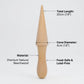 Personalized Pizzelle Roller Wooden Cream Horn and Waffle Cone Mold for Baking Custom Engraved - Us Engravo