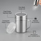 Personalized Powdered Sugar Shaker Stainless Steel Fine Mesh Duster with Handle for Baking and Coffee Custom Engraved - Us Engravo