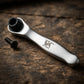 Personalized Right Angle Screwdriver Mini Ratchet 1/4 Inch Bit Driver for Tight Spaces Gift for Him Custom Engraved - Us Engravo