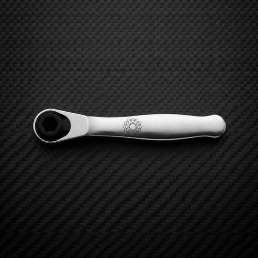 Personalized Right Angle Screwdriver Mini Ratchet 1/4 Inch Bit Driver for Tight Spaces Gift for Him Custom Engraved - Us Engravo