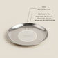 Personalized Ring Dish Silver Stainless Steel Round Trinket Tray Wedding Gift Custom Engraved - Us Engravo