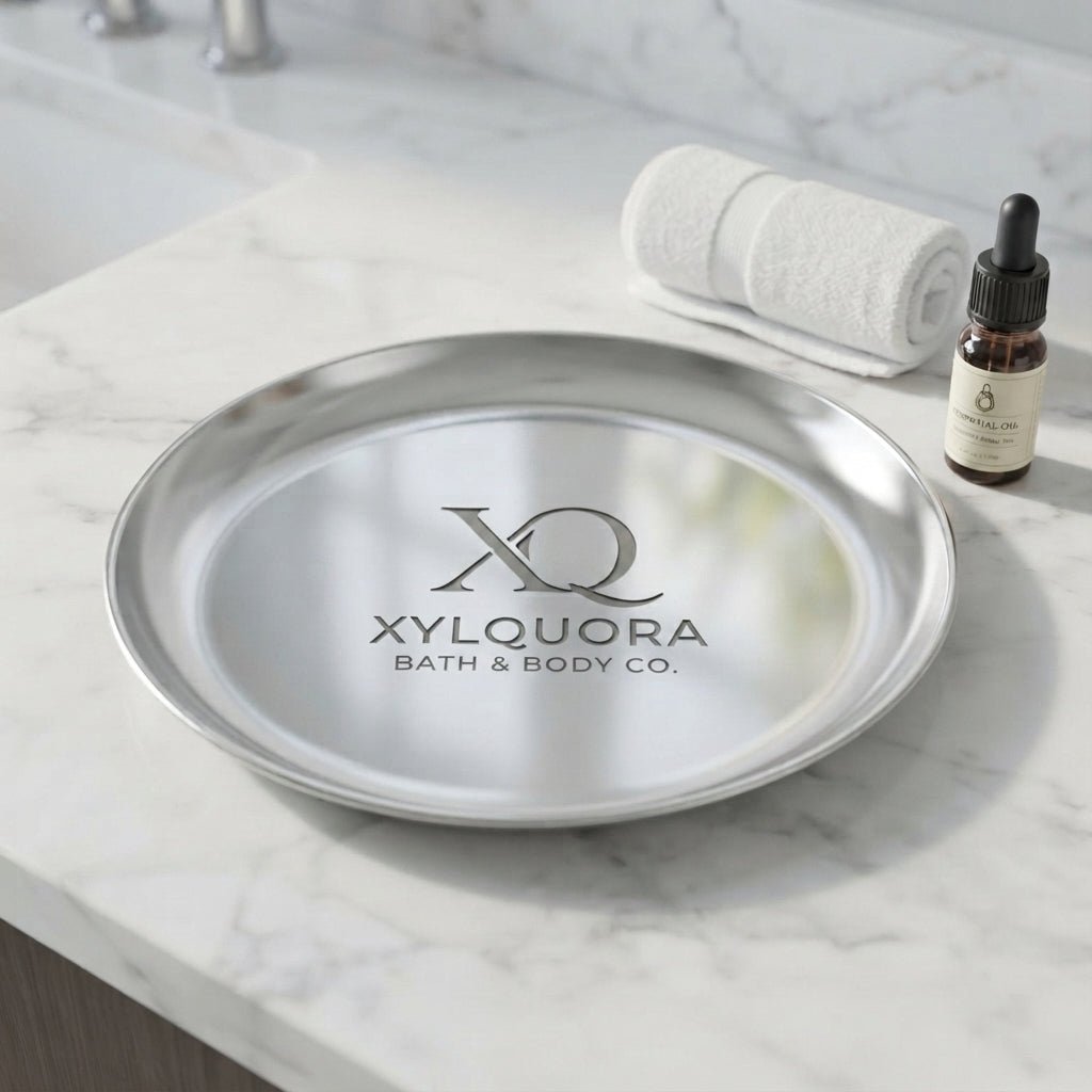 Personalized Ring Dish Silver Stainless Steel Round Trinket Tray Wedding Gift Custom Engraved - Us Engravo