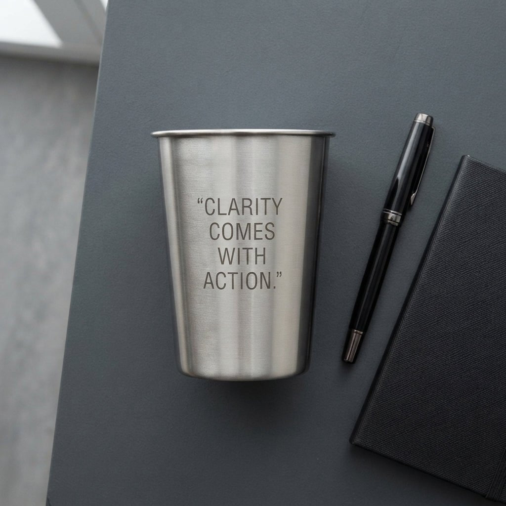 Personalized Stainless Steel Cup Shatterproof Metal Tumbler for Home and Travel Custom Engraved - Us Engravo