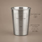 Personalized Stainless Steel Cup Shatterproof Metal Tumbler for Home and Travel Custom Engraved - Us Engravo