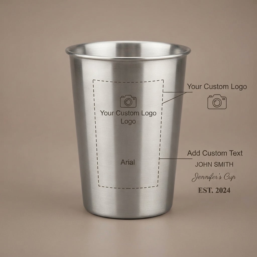 Personalized Stainless Steel Cup Shatterproof Metal Tumbler for Home and Travel Custom Engraved - Us Engravo