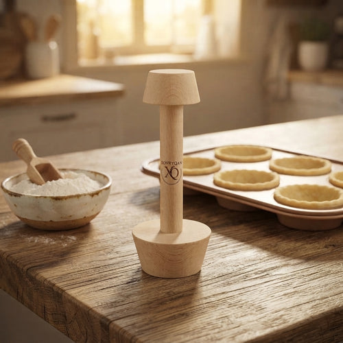 Personalized Tart Tamper Wooden Double Sided Pastry Tool Gift for Baking Enthusiasts Custom Engraved
